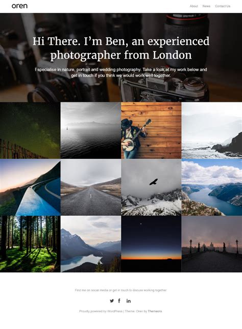 25+ Free WordPress themes for photographer, photo blog or photography ...