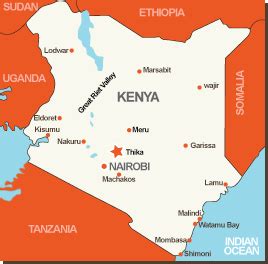 Thika Kenya Map