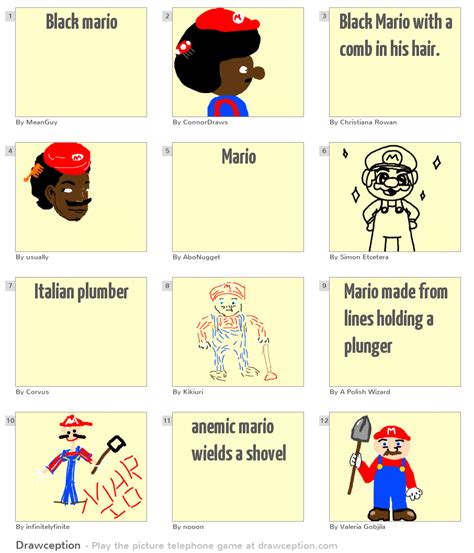 Black mario - Drawception