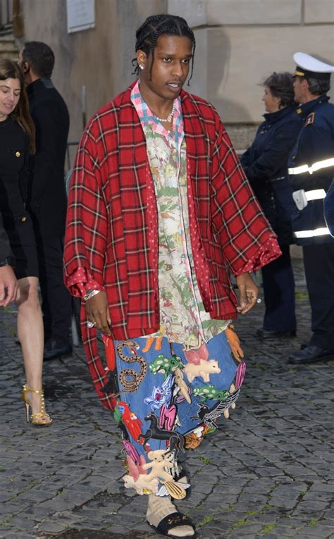 A$AP Rocky from Celebs Dazzle at the Gucci Cruise 2020 Fashion Show | E ...