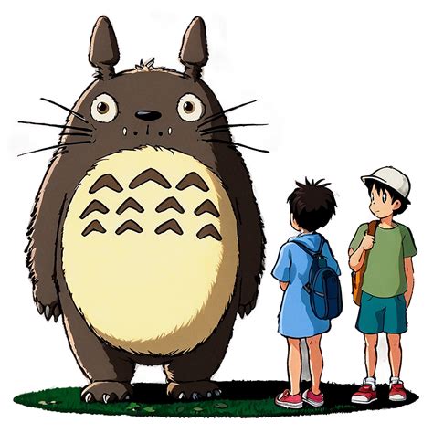 Download Totoro Bus Stop Scene Png Vgr69 | Wallpapers.com