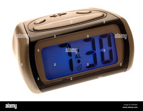 Digital Alarm Clock showing 07.30 Stock Photo - Alamy