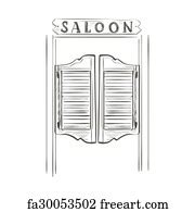 Free art print of Western Style Saloon. Western Style Saloon with Barrel and Box | FreeArt ...