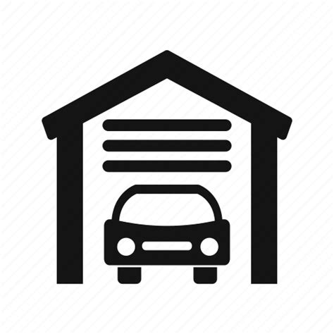 Car garage, garage, parking icon