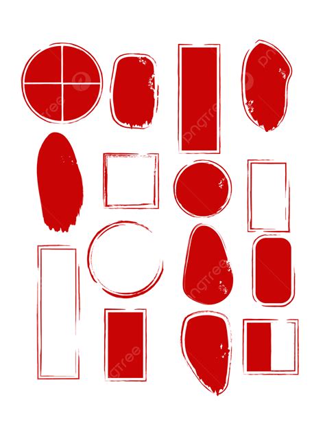 Chinese Seal Vector PNG Images, Irregular Crossword Classical Chinese Style Red Seal Ink Pad ...