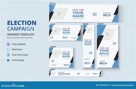 Election Campaign Banner Template, Political Campaign Banner Template ...