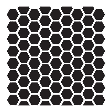 Honeycomb Pattern - 10 Mil Clear Mylar -Reusable Stencil Pattern – Go ...