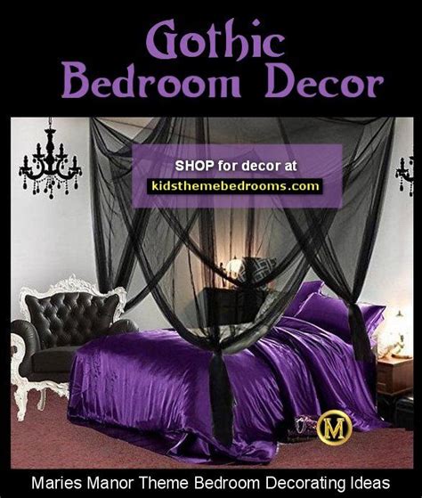 Purple Gothic Bedroom - Modern Chic Bedroom