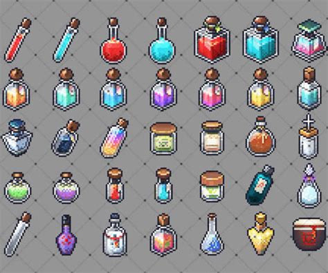 ArtStation - 2DAsset Pixel Potion PACK I | Game Assets