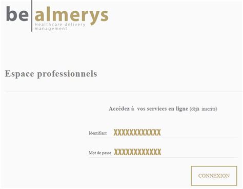 www.almerys.com: créer compte Almerys, be-almerys.com espace client pro