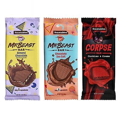 Feastables Mrbeast Bars FOR SALE! - PicClick UK