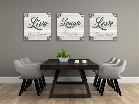 Live Laugh Love Sign, Home Decor Wall Art, Love Quote Sign, Rustic Home ...