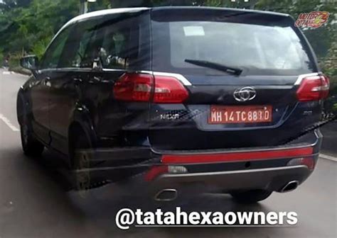 Tata Hexa 4x4 AT spotted testing in India » MotorOctane