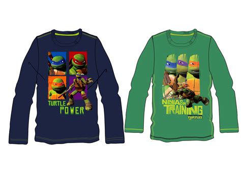 Boys Long Sleeve Teenage Mutant Ninja Turtles T Shirt Kids Top Size UK ...