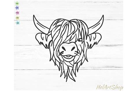 Free 244 Cricut Highland Cow Svg SVG PNG EPS DXF File