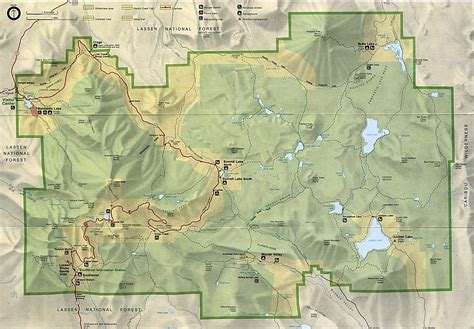 Lassen Volcanic National Park Map - Lassen Volcanic National Park • mappery