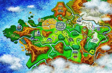 Pokémon X And Pokémon Y Art Shows The Kalos Region Map, Pokédex Device ...