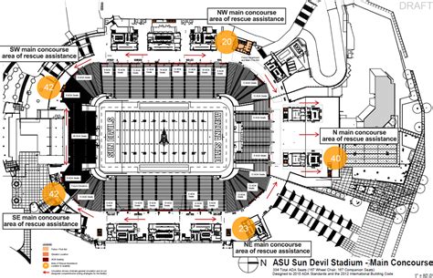 Arizona State Football Stadium Map