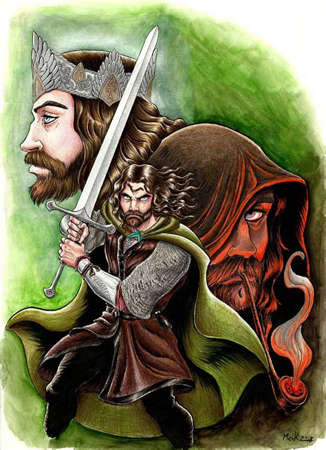 Арагорн Aragorn, from ranger to king of Gondor. by MeikC | El señor de ...