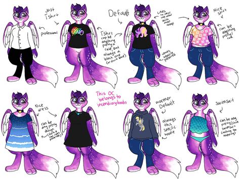 Fursona outfits by incendiarymoth on DeviantArt