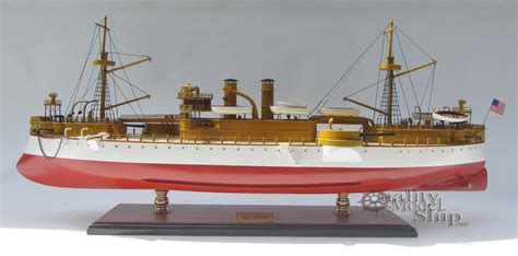 USS MAINE (ACR-1) - Handcrafted War Ship Display Model 32" NEW - Quality Model Ships