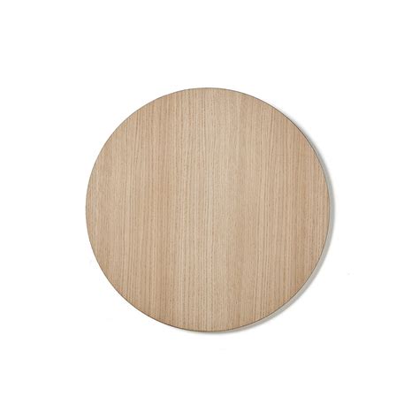 Magnetic notice board CARLY, Ø450 mm, oak | AJ Products