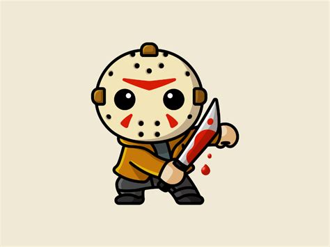 Jason | Horror cartoon, Halloween cartoons, Horror movie art