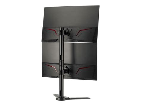 SIIG Freestanding Adjusting Vertical Dual Monitor Steel Stand - Stand ...