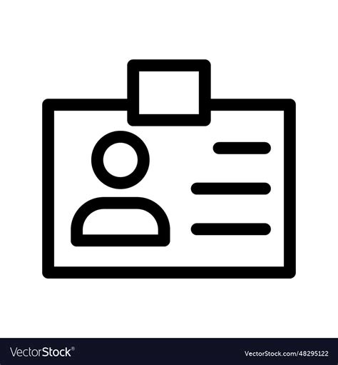 Id icon Royalty Free Vector Image - VectorStock