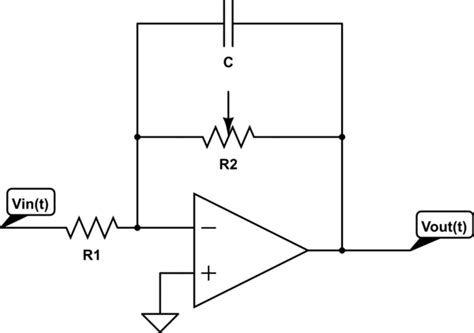 operational amplifier - Vary the integration factor of a opamp integrator - Electrical ...