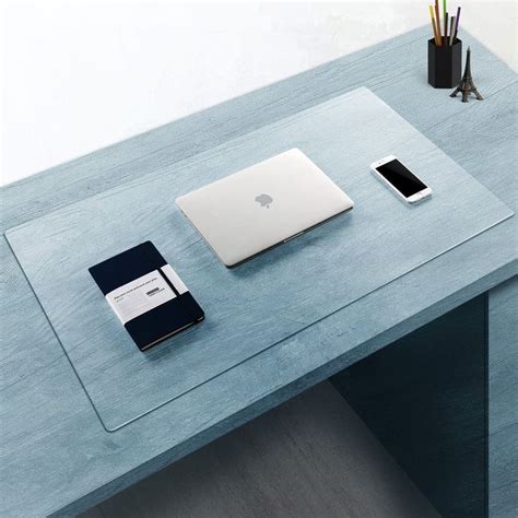 Nekmit Leather Desk Blotter Pad 17 x 12 Inches, Flat, Non-Slip ...