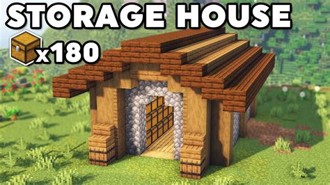 Minecraft Starter Storage House Tutorial [How to Build] - YouTube