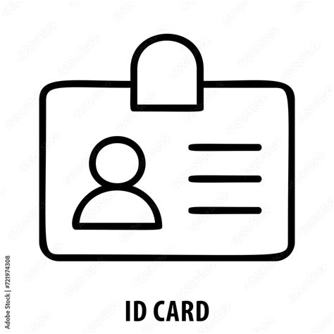 ID card, identification, identity, ID card icon, personal information, document, identification ...