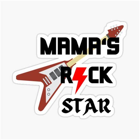 "MAMA'S rock star cute baby meme" Sticker for Sale by gavrielkenzie | Redbubble