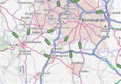 MICHELIN Rubery map - ViaMichelin