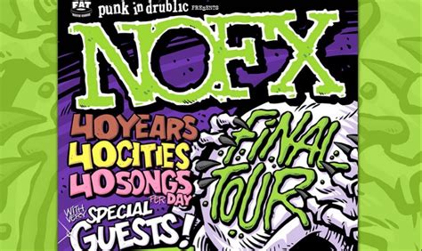 Nofx 2023 Final Tour 40 Years 40 Cities 40 Songs, 46% OFF