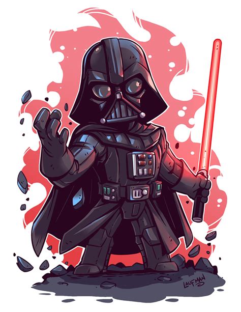 Chibi Darth Vader ~ O lado negro da força Star Wars Fan Art, Star Trek, Star Wars Karikatur ...