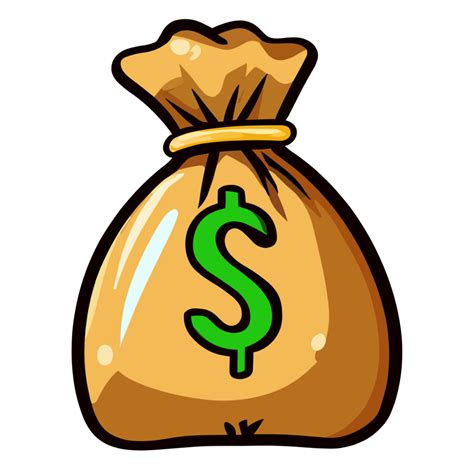 Money bag clipart transparent background 24043918 PNG