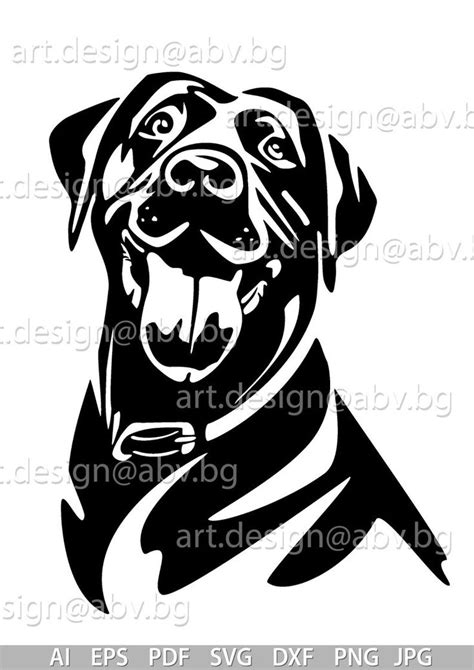 Vector DOG Labrador AI eps pdf svg dxf png jpg | Etsy | Animal stencil, Dog line art, Dog vector