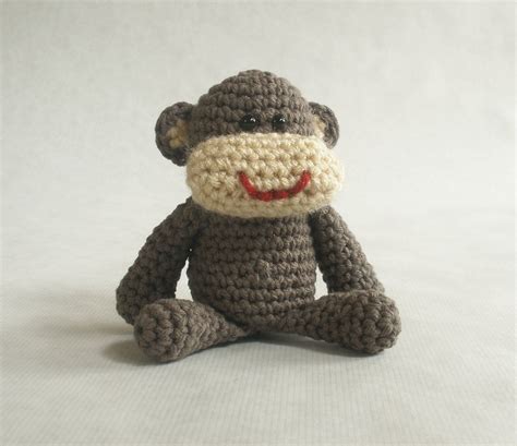 Small Monkey Crochet Plush Toy by MillieFern on Etsy