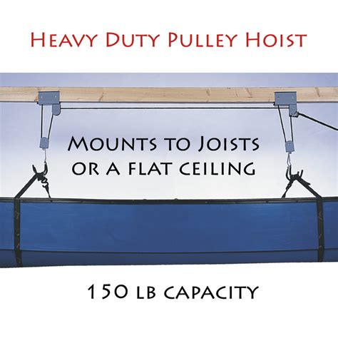 Heavy Duty Pulley Hoist, Canoe Storage | Boundary Waters Catalog