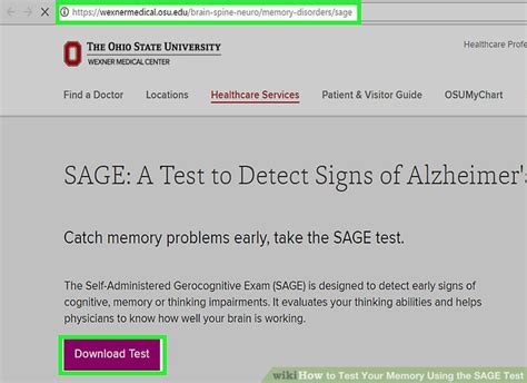 How to Test Your Memory Using the SAGE Test: 9 Steps