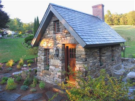 Small Stone Cottage House Plans Fresh Tiny House Stone Henry Thoreau Cabin Replica Exterior ...