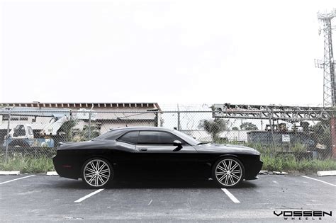 Stylish Transformation of Black Dodge Challenger RT on Custom ...