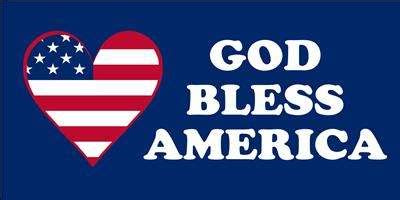 God Bless America Bumper Sticker | Rocky Mountain Flag Company