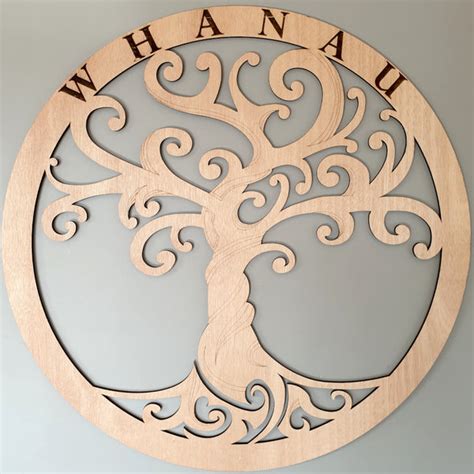 Whanau Tree, whakapapa, family tree of life carved wood– TroubleMaker.co.nz