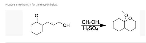 Solved Propose a mechanism for the reaction below. OH CH3OH | Chegg.com