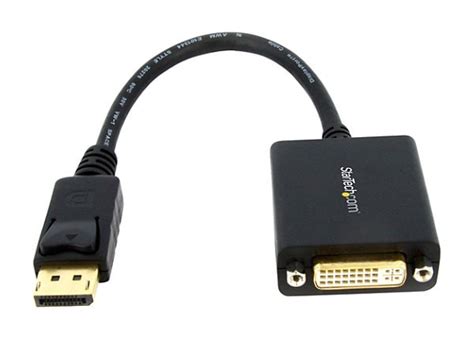 StarTech.com DisplayPort to DVI Adapter - DP 1.2 to DVI-D Converter ...