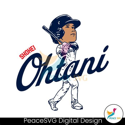 Shohei Ohtani Los Angeles Dodgers Baseball Svg Digital Download » PeaceSVG