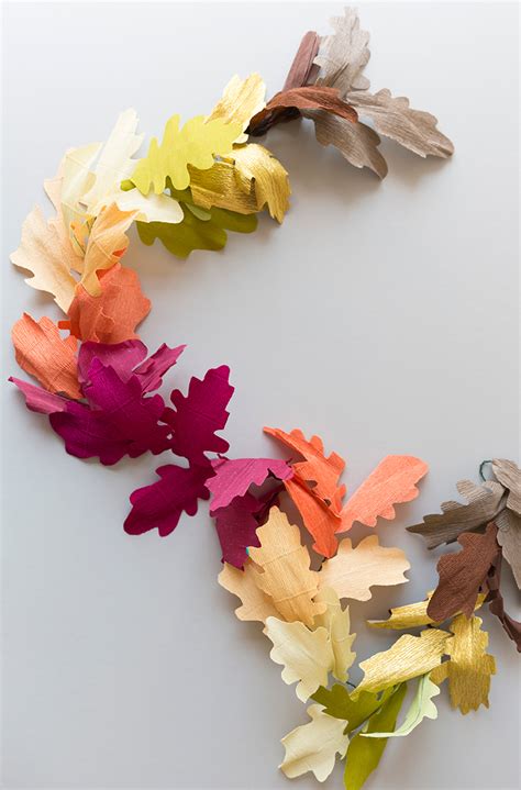 DIY paper leaf fall garland - The House That Lars Built